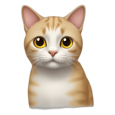 Cat staring sticker