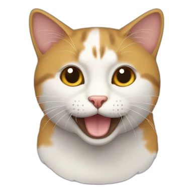 Gato colorado gordo sticker