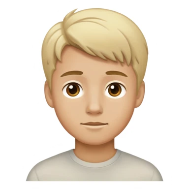 tan boy with blondish hair sticker