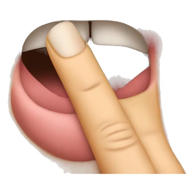 biting nails nervous sticker