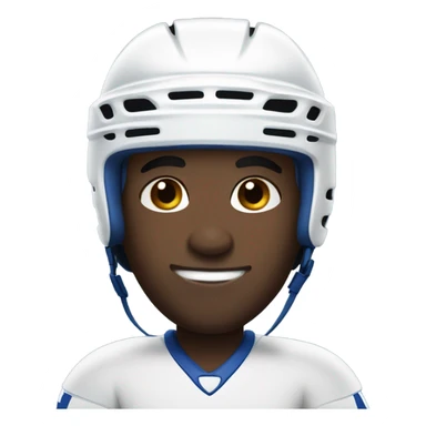 dark-skinned male meme indoors with hockey helmet  sticker