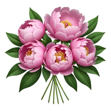 Peonies bouquet sticker