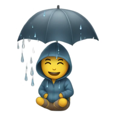 rainning sticker