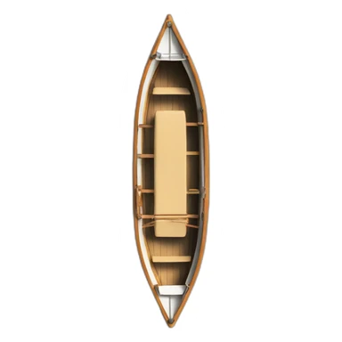 boat seen from top sticker
