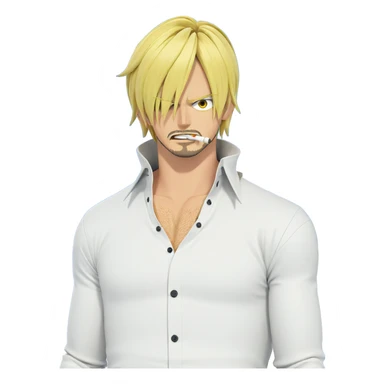smoking sanji under cloudy sky sticker