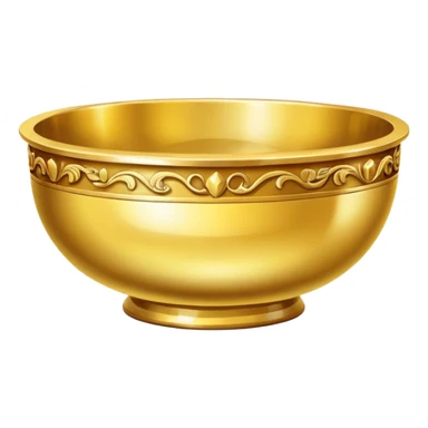 simple gold bowl sticker
