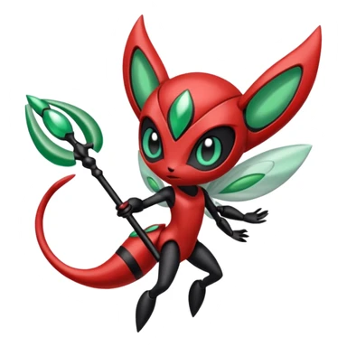 Meloetta-Scizor-Pokémon-Digimon-Fakémon-creature sticker