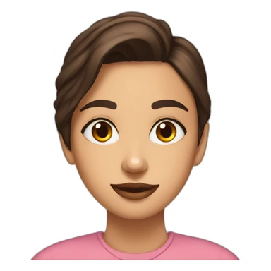Chica morena crespa con ojos cafes  sticker