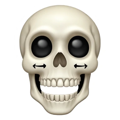 This skeleten emoji saying 67💀 sticker