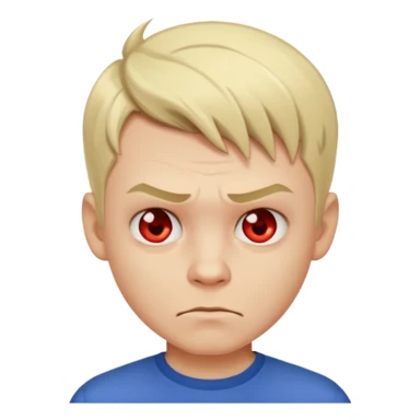 blonde short hair man devil with shirt sticker