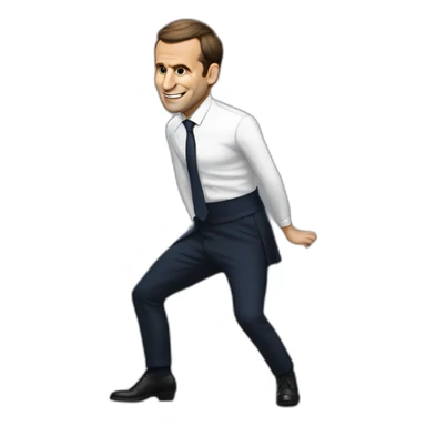 Macron qui twerk sticker