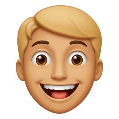 Funny face smile joke sticker