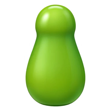 A green skittle sticker