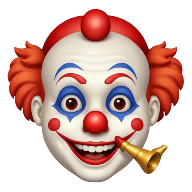  Clown with horn  sticker