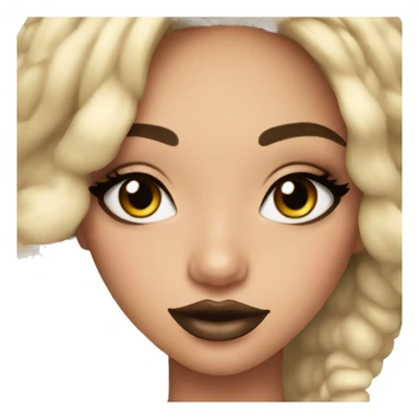 Coquette girl makeup sticker