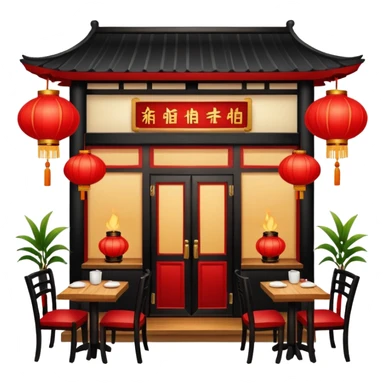 Chinese restaurant. sticker