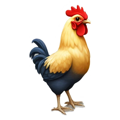 Gallo gallina y pollitos  sticker