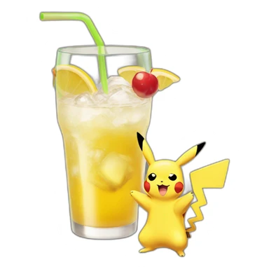 Pikachu drink sticker