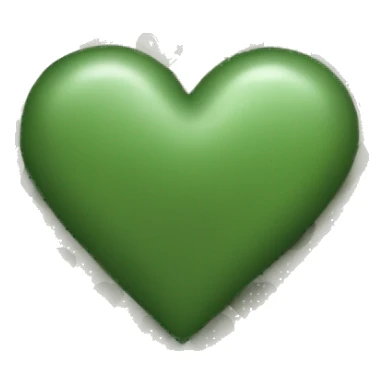 A camo green heart sticker