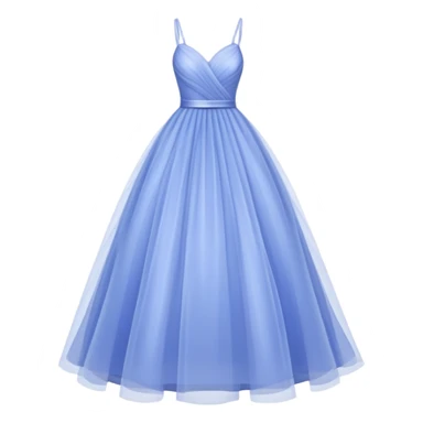 periwinkle tulle gown sticker