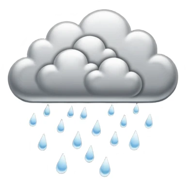 hand drawn rain clouds black and white sticker