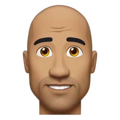 The rock sourcils en l’air sticker