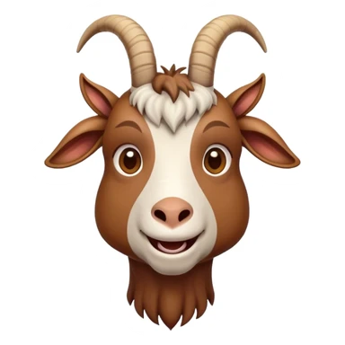 Goat shaking head sticker