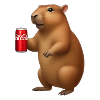Capibara new year coca cola sticker