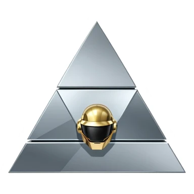 Daft punk pyramid sticker