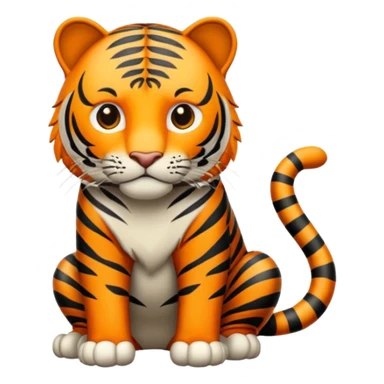 Tigre adulto en la cima sticker
