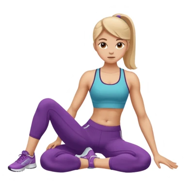 girl working out abs workout situps  sticker