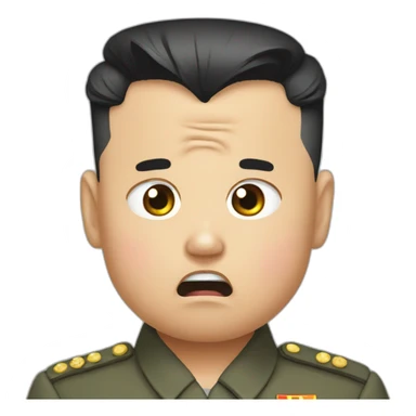 crying Kim Jong Un sticker