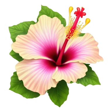 hibiscus flower sticker