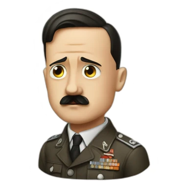 Hitler avec le signe nazi sticker