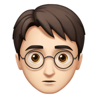 Harry Potter, between the eyebrows appear a scar  sticker