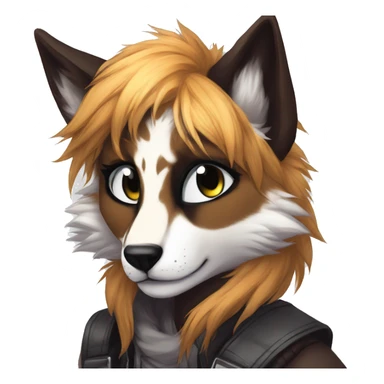 Edgy anthro furry by Falvie, LiLaiRa, AngieWolf sticker