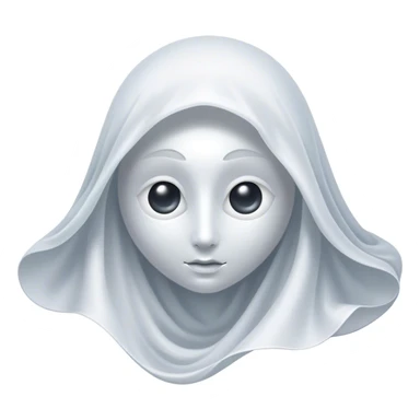 Regal and mysterious, with a flowing, sheet-like form draped in silvery-white hues, softly billowing as if caught in an unseen breeze, eye holes glowing with deep, thoughtful wisdom, simplified yet sophisticated, highly detailed, with a soft spectral radiance, high shine, exuding quiet authority, with a glowing outline that captures the essence of an ancient, noble spirit drifting through time! sticker