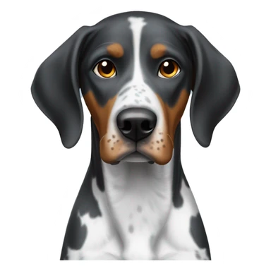 Blue tick only coonhound pointer mix sticker