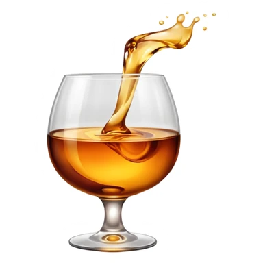 glass of brendy sticker