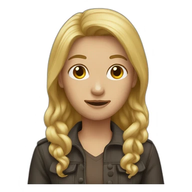 Dark blond hughing sticker