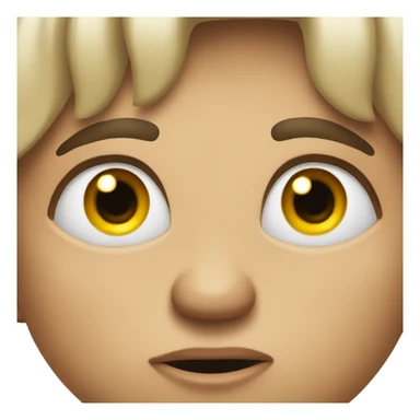 Disgusting face with side eye sticker