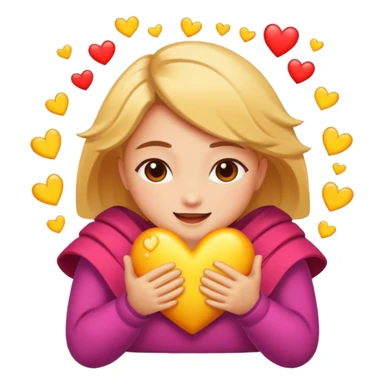 bursting with love sticker