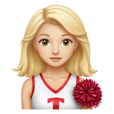 senior elite cheerleader blonde allstar cheerleader sticker