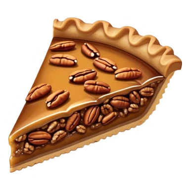 A pecan pie slice sticker