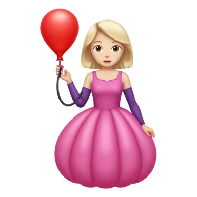 Woman Being Inflated   sticker