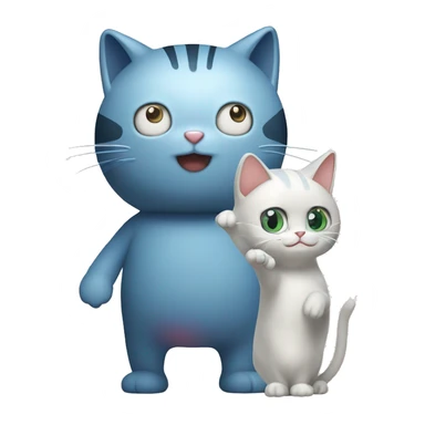 Doraemon meets Schrodinger's Cat sticker