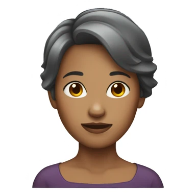 Woman with very short hair sticker