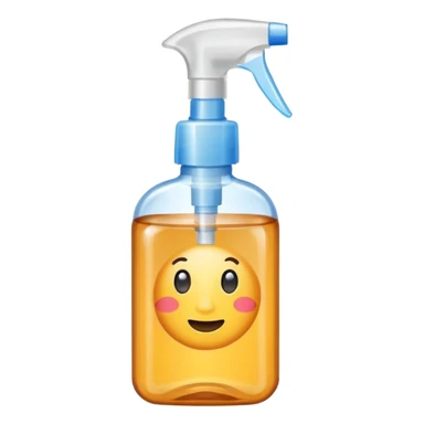 Hand Sanitizer amber spray bottle sticker