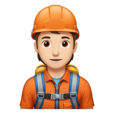 belayer with harness in Mountain Climbing Team sticker