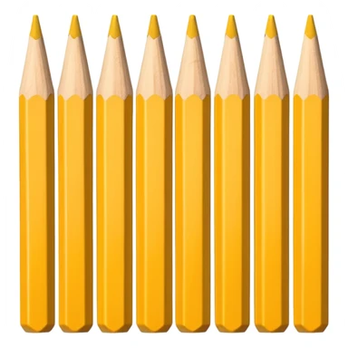 A row of pencils sticker
